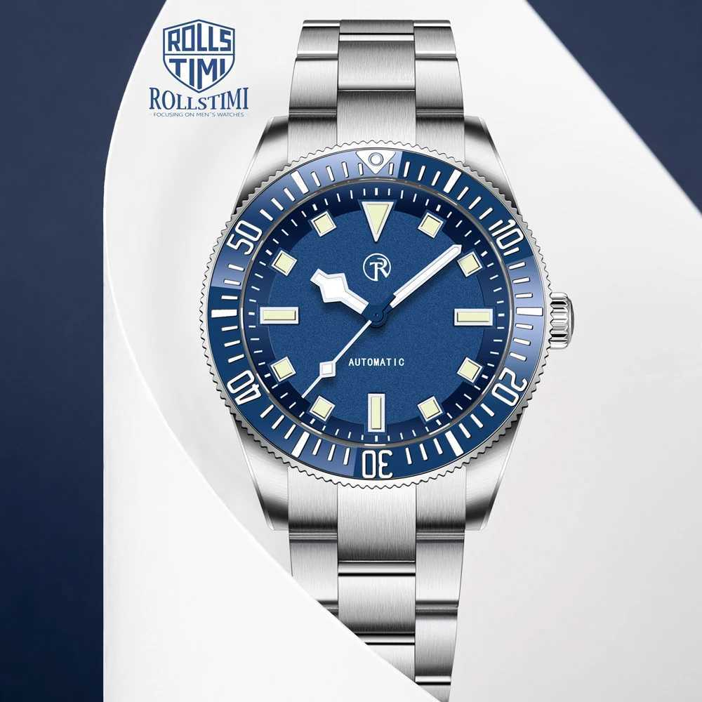 RollsTimi New Diving Mens Watches NH35A Luxury Automatic Watch For Men Mechanical Wristwatches Clock AR Sapphire Mirror Ceramic G251120