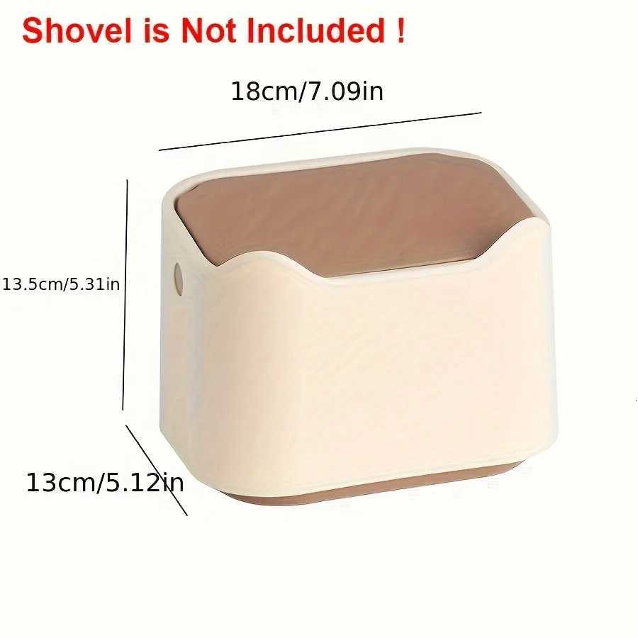 Fully Enclosed Cat Litter Box Silent Cat Litter Shovel Garbage Storage Bucket Desktop Small Waste Collector Home Supplies C251120