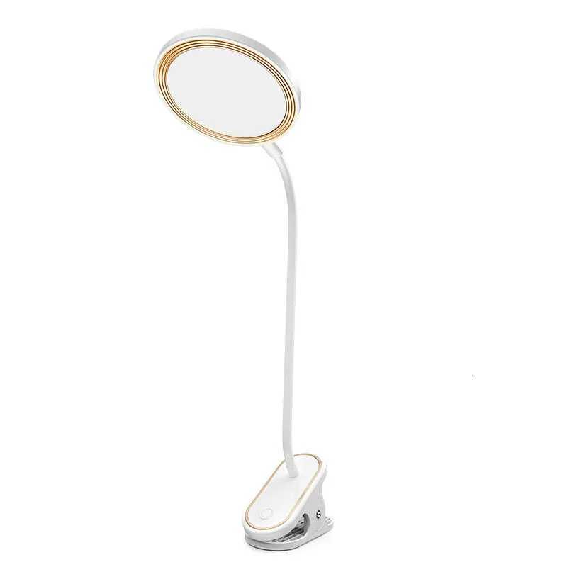 LED Desk Lamp with Clamp USB Charging Touch 3 Dimming Modes Desktop Eye Protection Reading Study Office Bedroom Bedside Lamp M251120