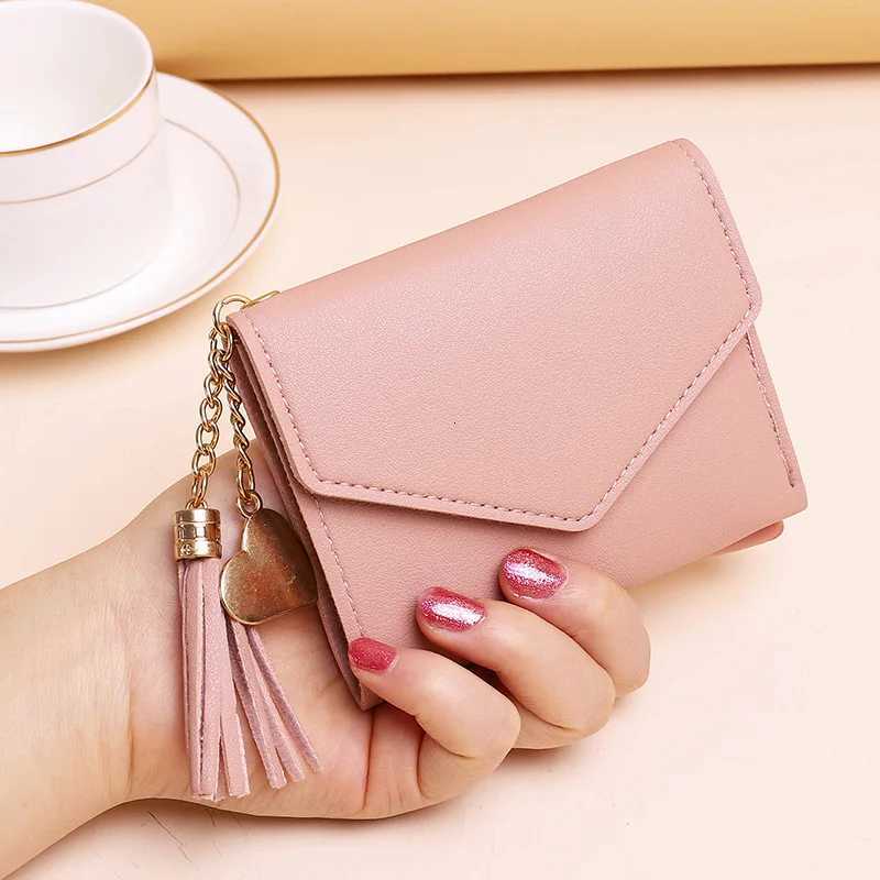 Mini Tassel Wallet Women Fashion Purse Female Short Mini Wallets Korean Students Lovely Purse Female Small Wallet for WomenW251120