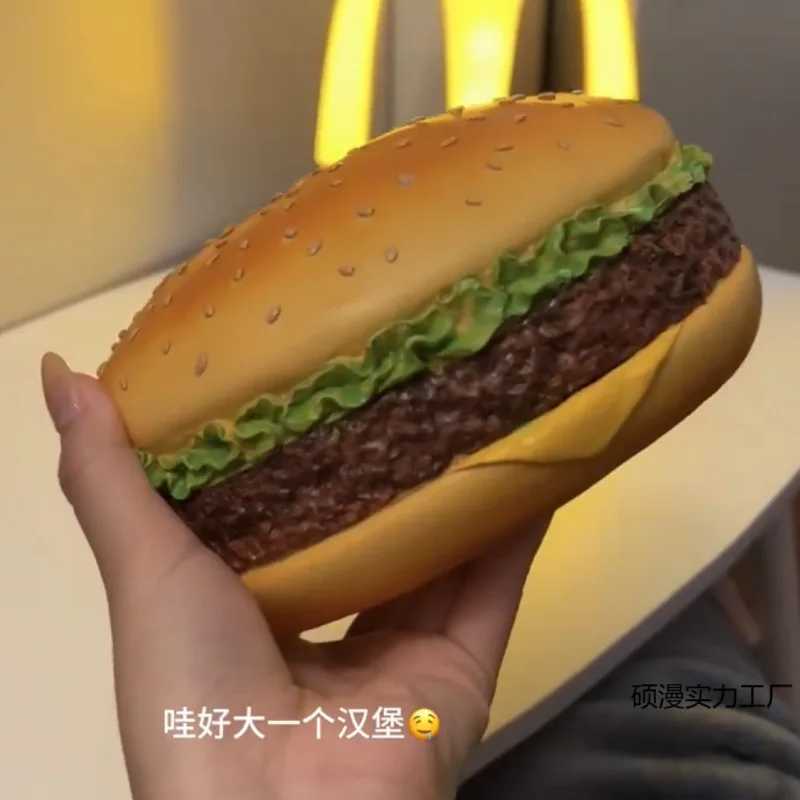 Creative Hamburger Shaped Tissue Box Retro Style Paper Dispenser Large Capacity Living Room Decor Essential Cute Home Accessory C251120