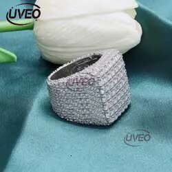 Custom Fine Hip Hop Iced Out Vvs Moissanite Ring Sterg Sier Full Men Hiphop Lab Free delivery