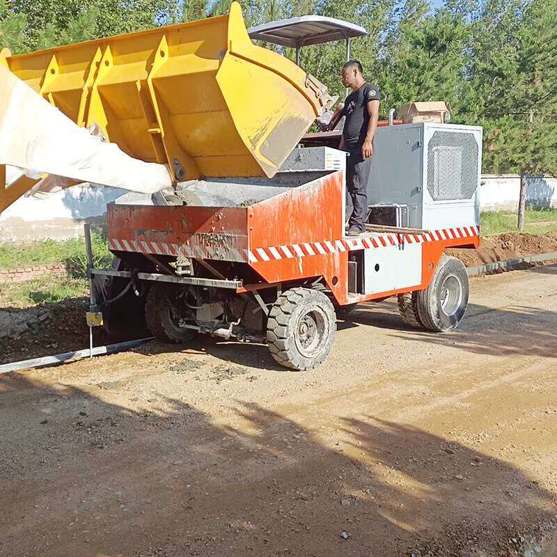High-Precision Concrete Curb Paver Machine With Smart Material Level Sensor Ceramic Wear-Resistant Mold Auto-Leveling Wheels