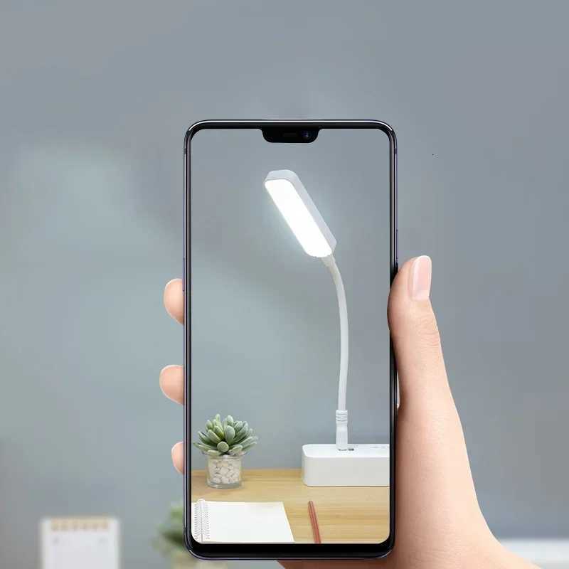USB Plug LED Book Reading Light Mini Portable Foldable Night Light Flexible Eye Protection Reading Lamp for Power Bank M251120
