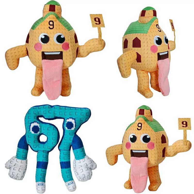25cm Steal A Brainrot Game Plush Funny No 9 No 67 Plush Tongue Spitting Handheld Number 9 Stuffed Digital Doll Toy Soft GiftXJ251120