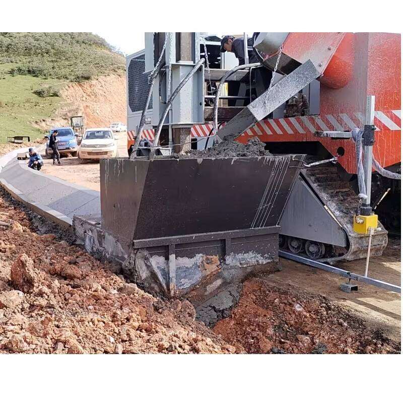 Stable - Performing Slipform Curb Machine - Ensure Smooth Curb Forming Even on Uneven Ground.