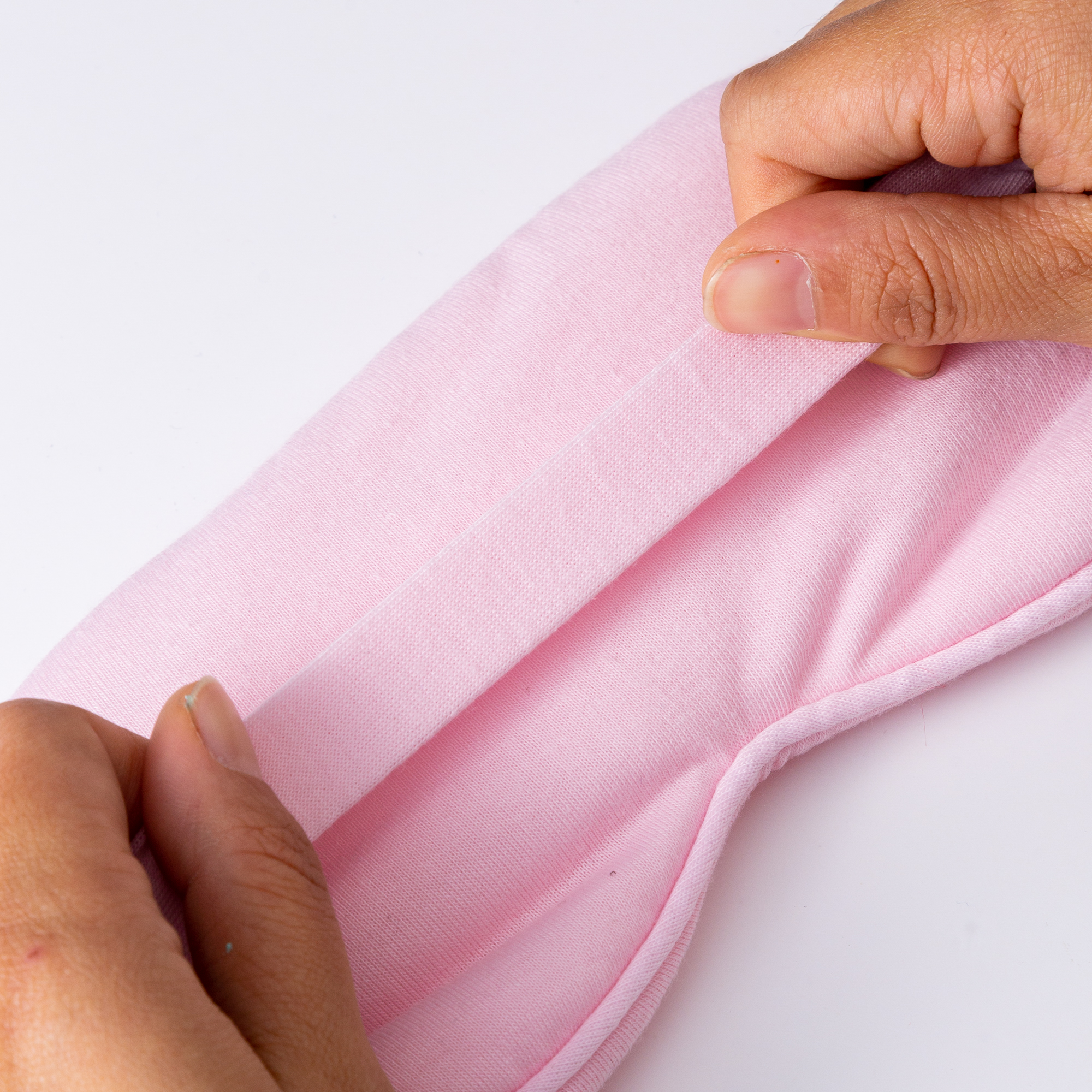 Double-sided imitation cotton fabric light-blocking sleep eye mask, breathable for travel and outdoor use, all-cotton eye protection mask,