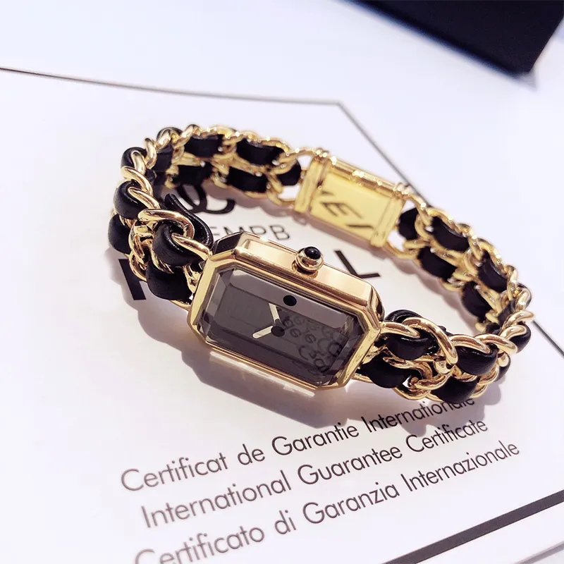 Brand Women's Watch Small Square Quartz Watch High Quality Stainless Steel Sapphire Lens Designer Watch Gift