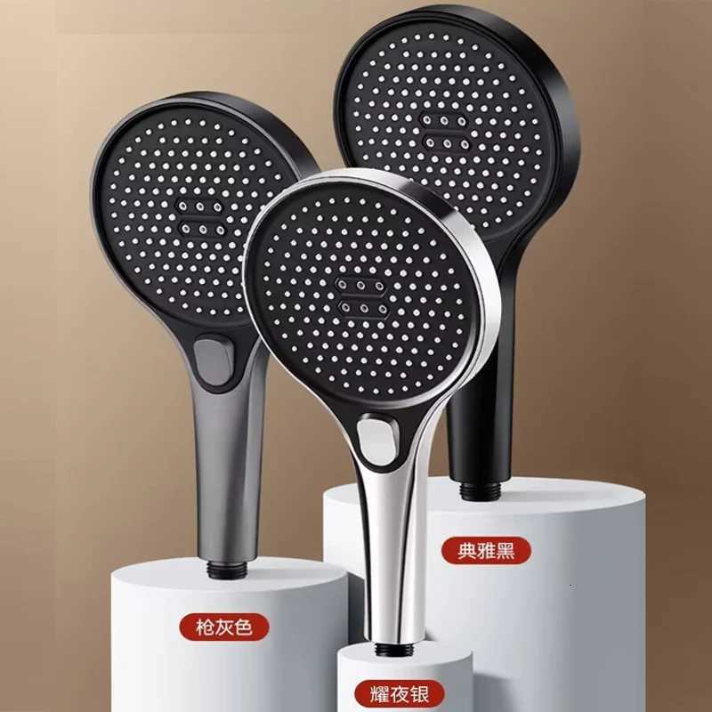 3 Modes Large Flow Shower Head 13CM Big Panel High Pressure Water Saving Spray Nozzle Rainfall Shower Bathroom AccessoriesM251120