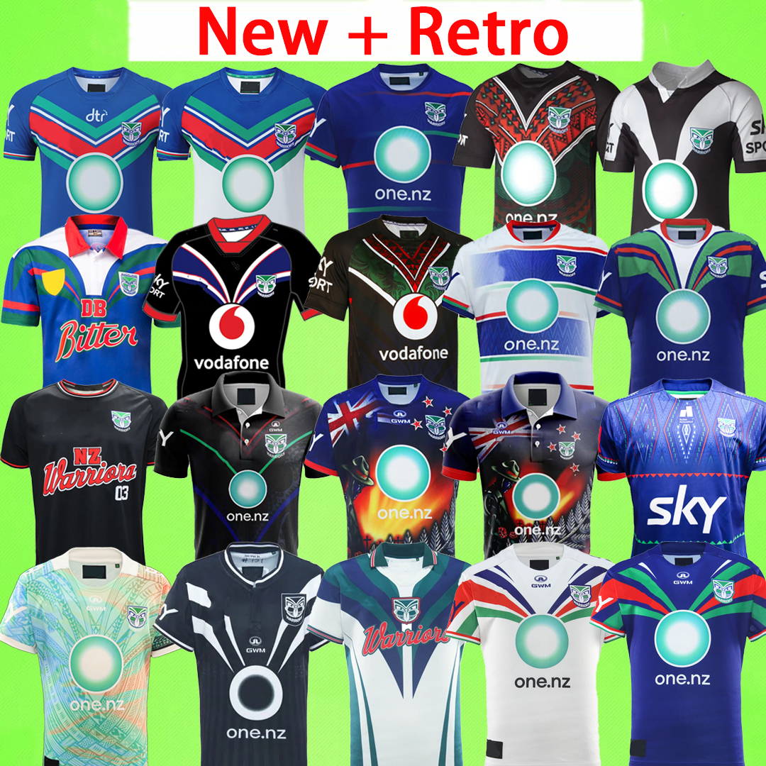 New + Retro Warriors 2025 2026 2027 Stadium Rugby Shirts T Pre Match 25 26 27 Training uniform S-5XL jerseys New Zealand vest polo Indigenous Special version Men home away