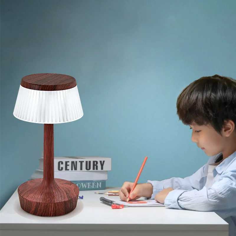 LED Mushroom Table Lamp Rechargeable Study Eye Protection Childrens Night light Bedroom Study Bedside Ambient Projection Light M251120