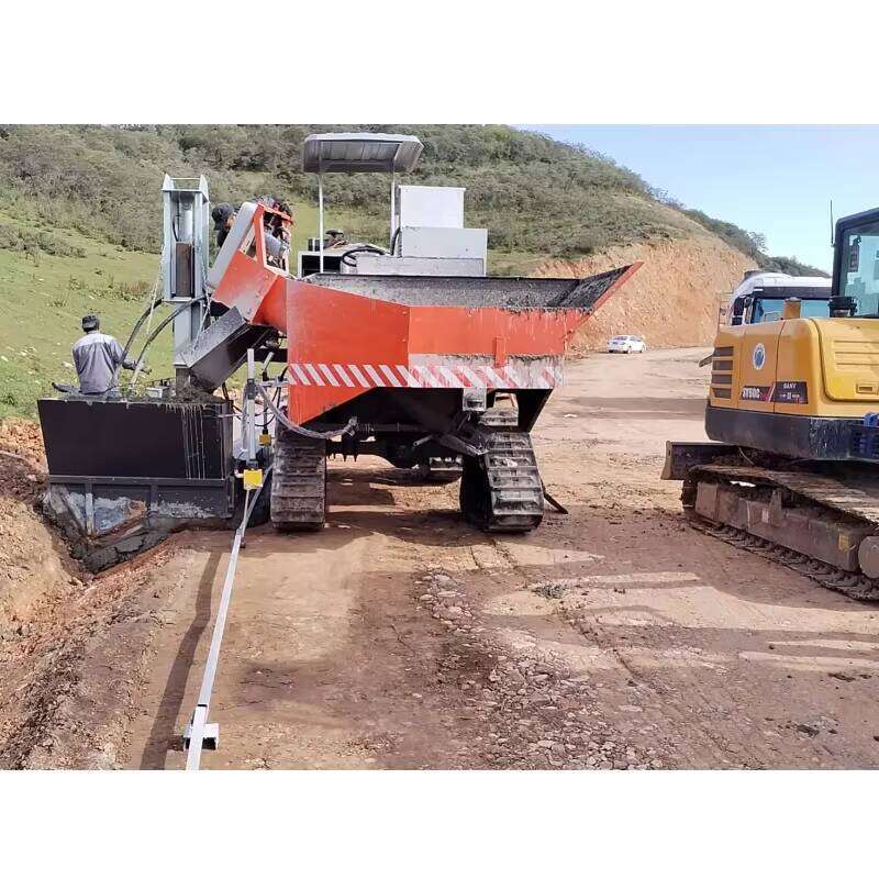 Stable - Performing Slipform Curb Machine - Ensure Smooth Curb Forming Even on Uneven Ground.