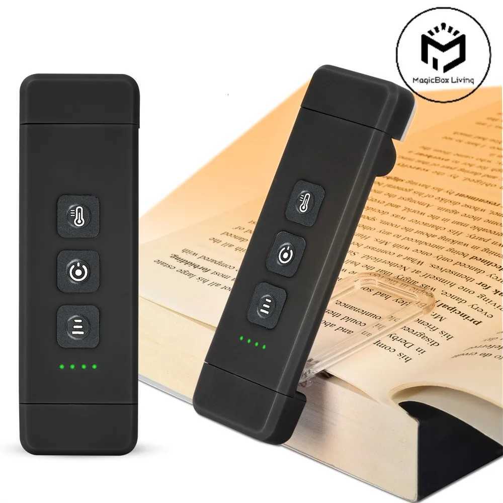 Clip-on Bookmark Book Light With Timer USB Rechargeable Reading Light Mini Led Read Light Portable Bedside Desk Light Read Lamp M251120