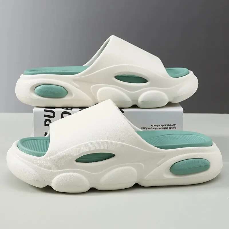 Shevalues Men's Summer Sandals Fashion Soft Cloud House Platform Slides Unisex Outdoor Non-slip Beach Shoes Men Bathroom Slipper