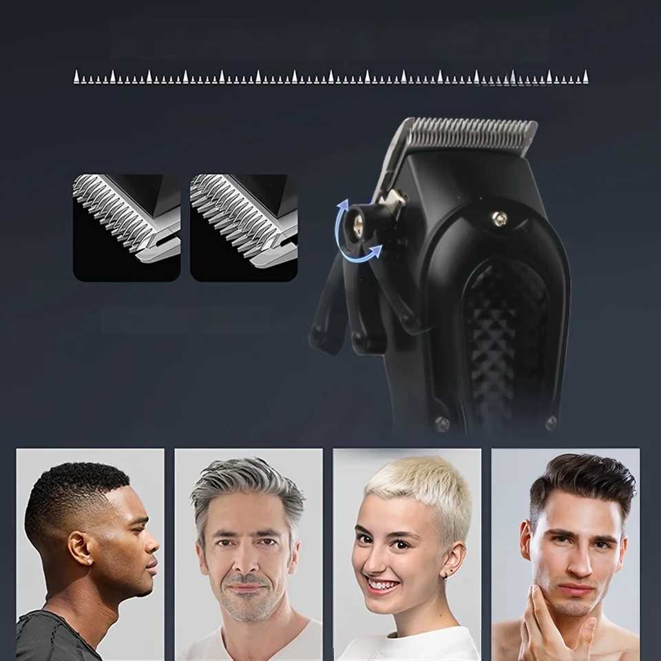 Professional Salon Three-Piece Set for Mens Beard Trimmer Electric Hair Clipper Razor Grooming KitT251120