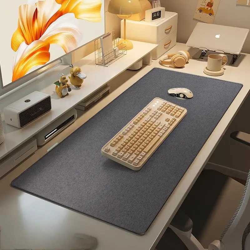 4MM Gaming MousePad Cotton and Linen Rubber Mouse Pad Large Desk Mat Gamer PC Desk Mat Keyboard Pad Cputer Desk Pad Y251120