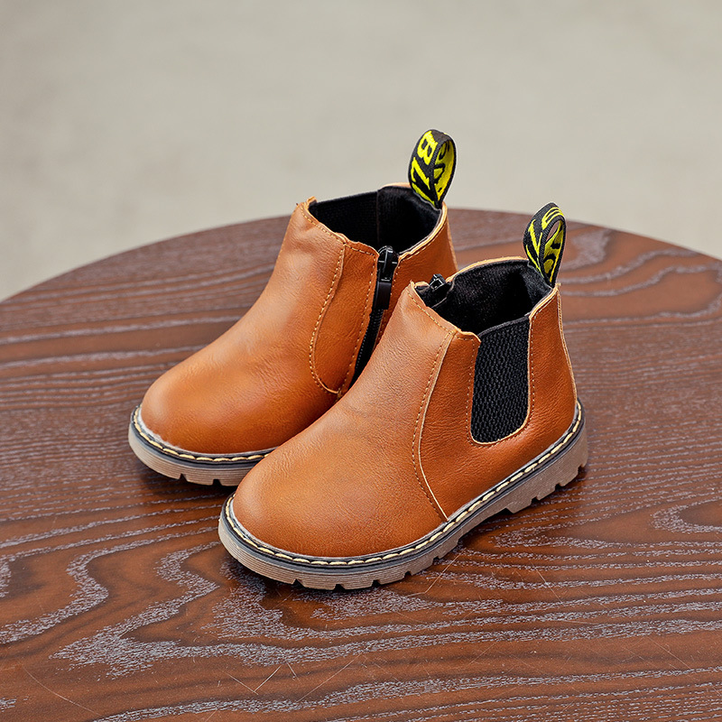 Children Shoes Fashion Kids Boots Autumn Winter Soft Leather Toddler Riding Boots Umshop Boys Ankle Boots Girls Casual Shoes Size 21 - 36 U0514