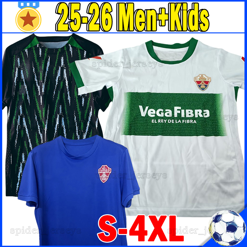 XXXL 4XL 25 26 Elche CF Soccer Jerseys RAFA MIR GERMAN V. 2025 2026 Camisetas De Futbol ANDRE DA SILVA R.MENDOZA Football Shirts ALVARO M.NETO AGUADO Men Uniforms kids kits