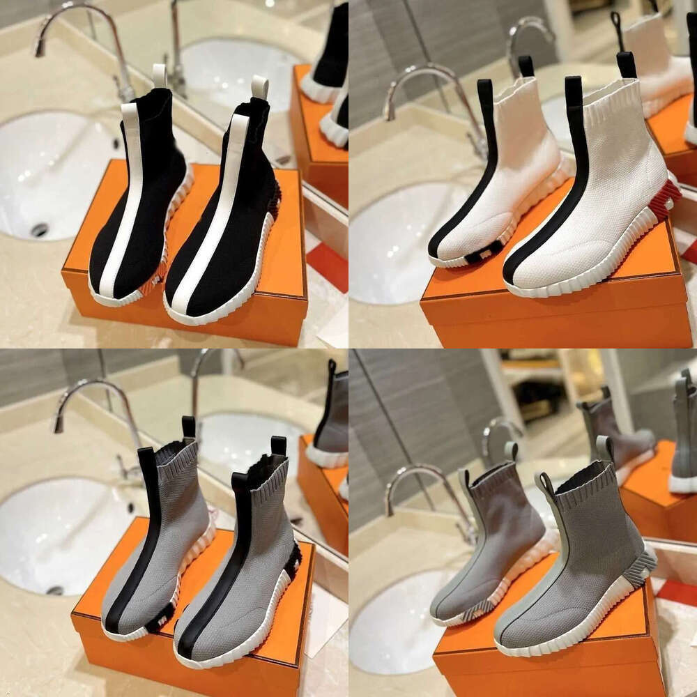 2025 new Luxury designer boot sock booties women men Mesh elastic casual lovers shoes leather letter ankle winter autumn fall fashion knight boots casual shoes