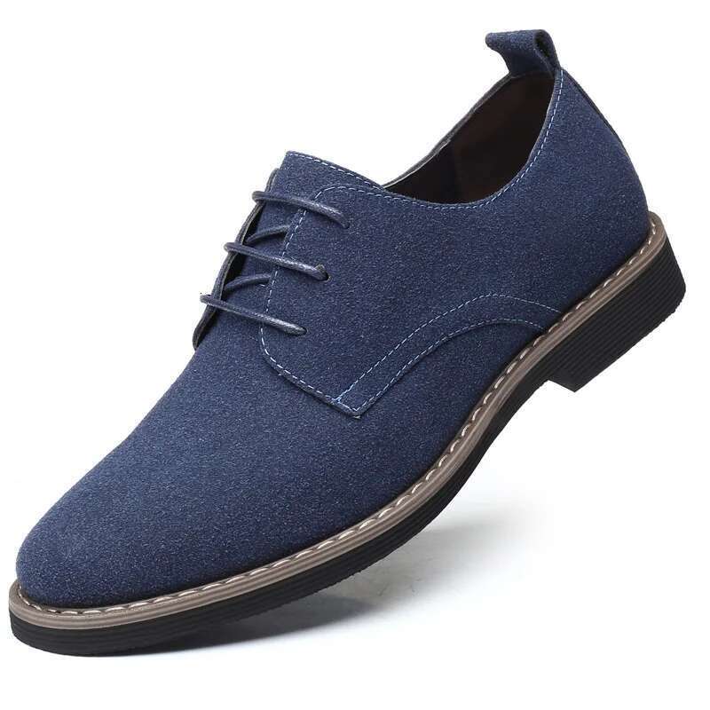 Mens Dress Shoes Legitimate Leather Shoe PU Suede Casual Men Designer Social Male Black Business Man Men's Wedding Summer