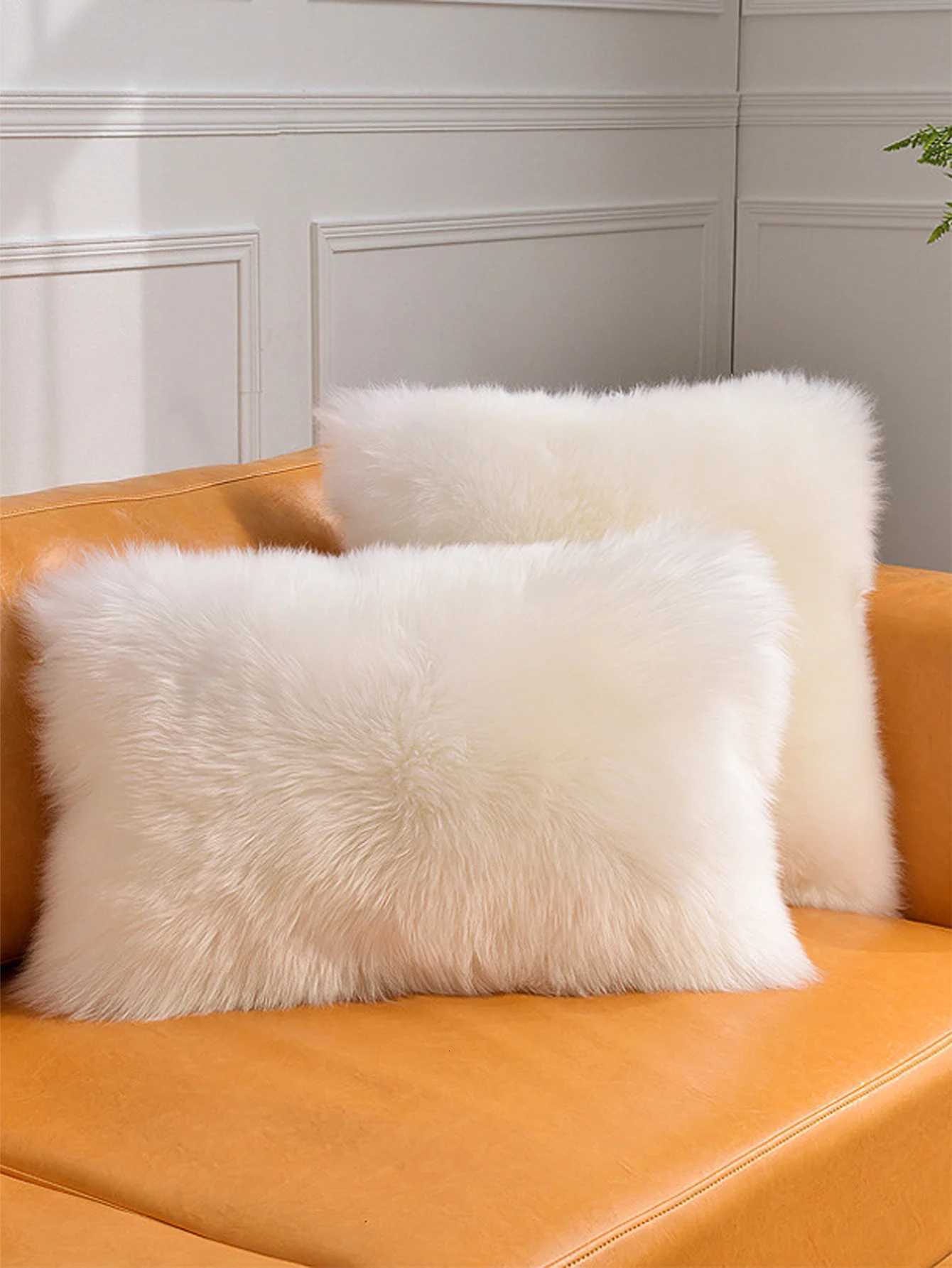 Pillow Case Fur case Cushion Cover Decorative Long Hair Plush Case New Luxury Series Style Faux Throw Cushion Decor C251120