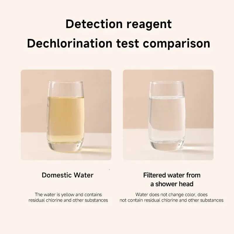 Filtered Shower Head High Pressure Adjusted Mode Mirror Shower Head Spray Water Remove Impurities Chlorine for Hard WaterM251120