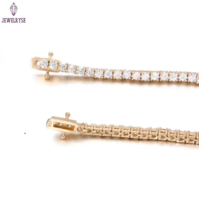 Hip hop Jewelry 6.5mm 925 Silver VVS Diamond necklace chain Fashion Iced out Moissanite Tennis Chain