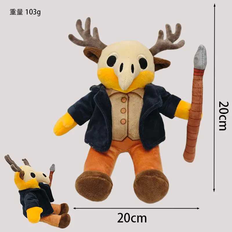 2026 New 99 Nights In The Forest Plush Game Merchandise Brown Stand And Sit Elk Deer White Owl Stuffed Doll Pillow For Kid Gifts G251120