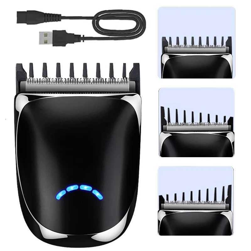 Washable Electric Self Hair Trimmer Self-Cut Haircut Kit Fade Style Clipper For Men Skull Bald Head Shaver Width Cutter BladeT251120