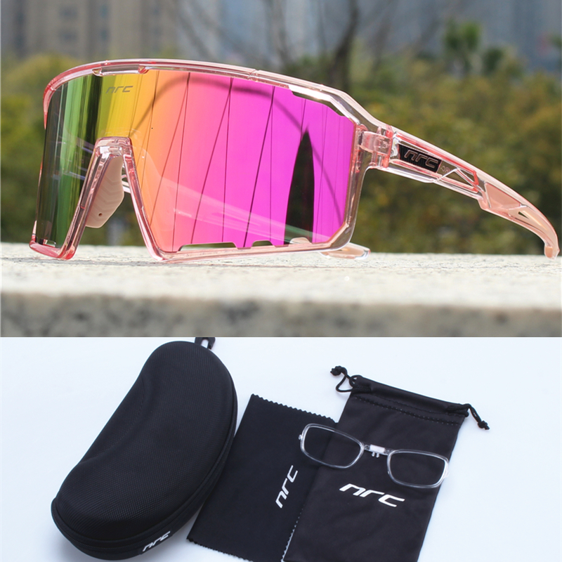 NRC Windbreaking Cycling Glasses Myopia Men and Women Outdoor Sports Mountain Bike Windproof Color Changing Sunglasses Fishing