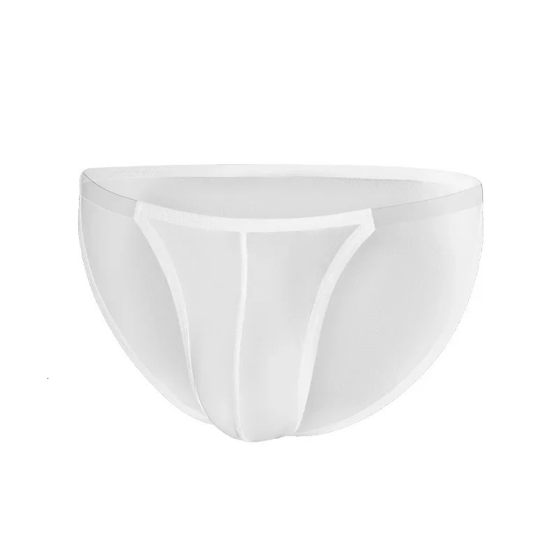 GTOPXMAN Mens Underwear Sexy Transparent Fabric Low Waist Breathable Thin Silk 250417