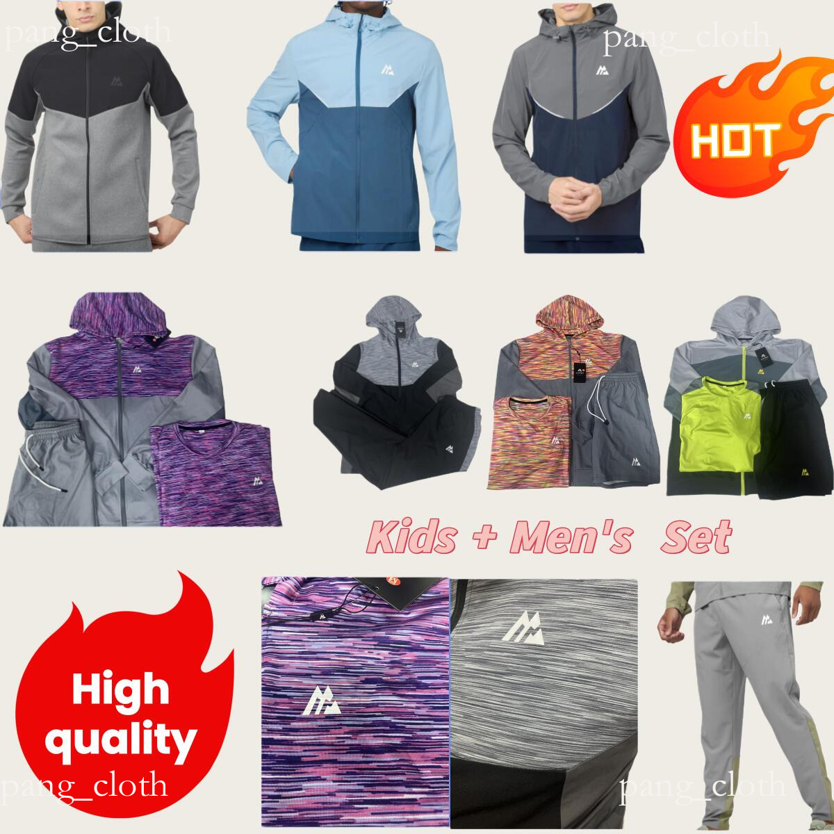 High quality monterex tracksuit Breathable sweat-wicking Latest model tech 3 piece set designer montirexs Tracksuit sports fiess jogging suits montirexs e4 286