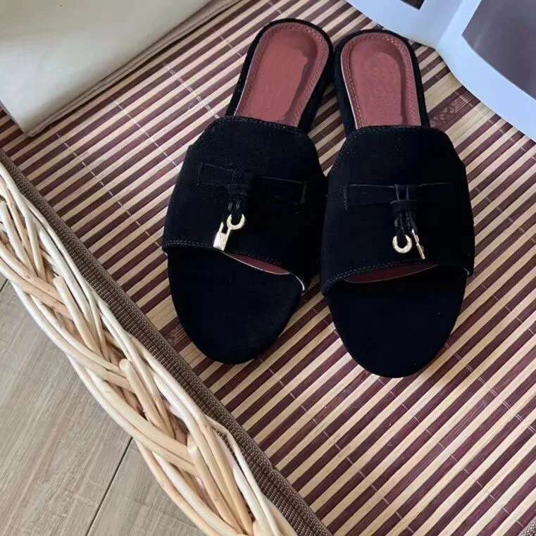 High Quality Suede Slides Womens Slip-on Slippers Summers Beach Ladies Platform Flip ps Female Casual Walking Sandals
