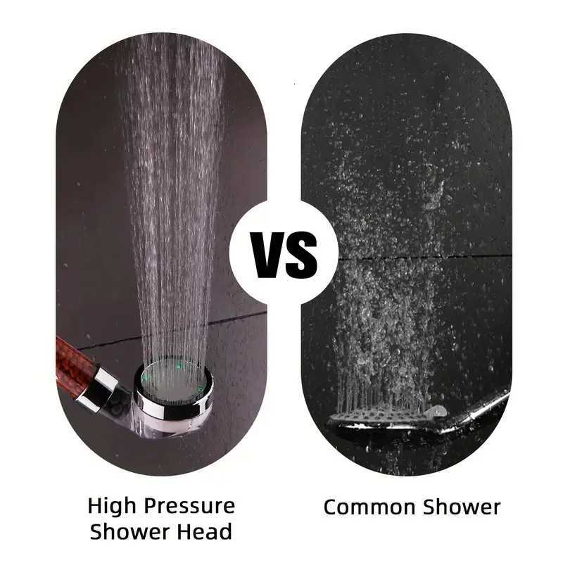 1pc LED Colorful Shower Head Temperature Control Changes Color Shower Head 7/3 Color Home Bathroom Hardware Shower AccessoriesM251120