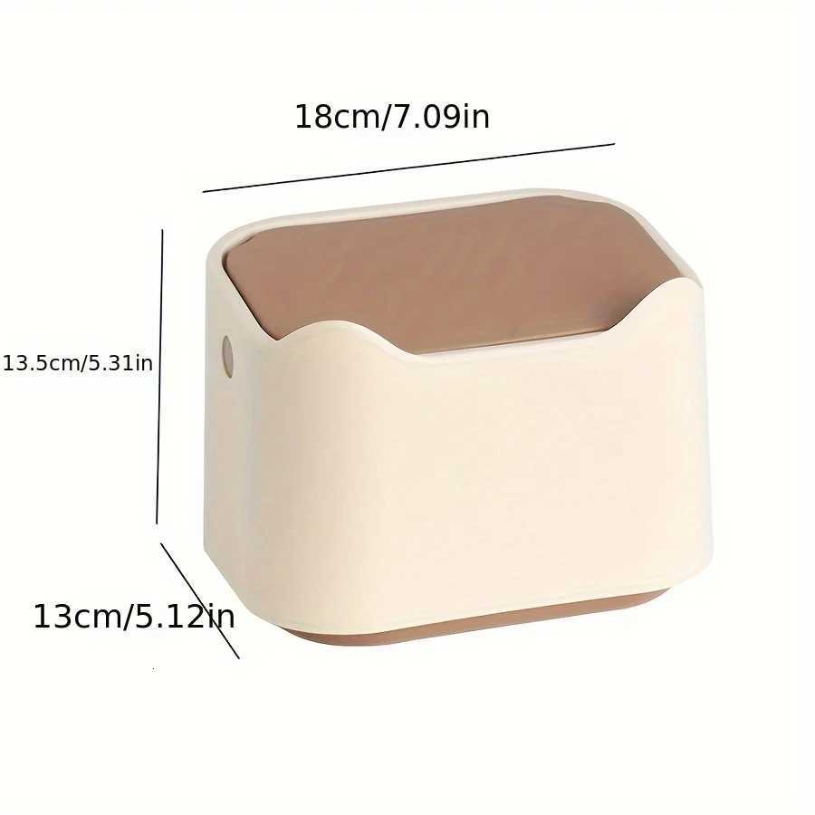 Fully Enclosed Cat Litter Box Silent Cat Litter Shovel Garbage Storage Bucket Desktop Small Waste Collector Home Supplies C251120
