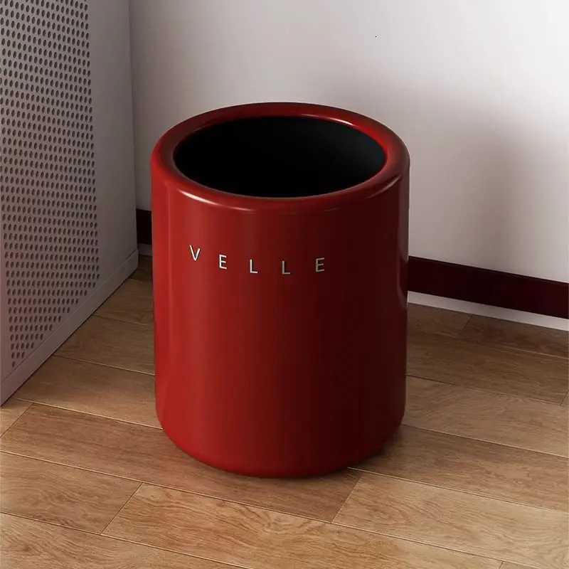 Nordic Double-layer Wastebasket Household Trash Can Living Room Light Luxury Kitchen Bathroom Large-capacity Sanitary Bucket C251120