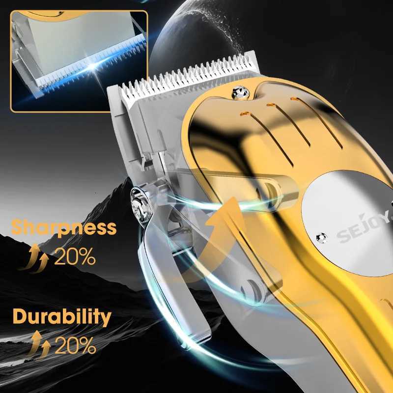 SEJOY Electric Hair Clippers for Men Professional Cordless Barber Clippers Rechargeable Beard Trimmer LED Display Trimmer KitT251120