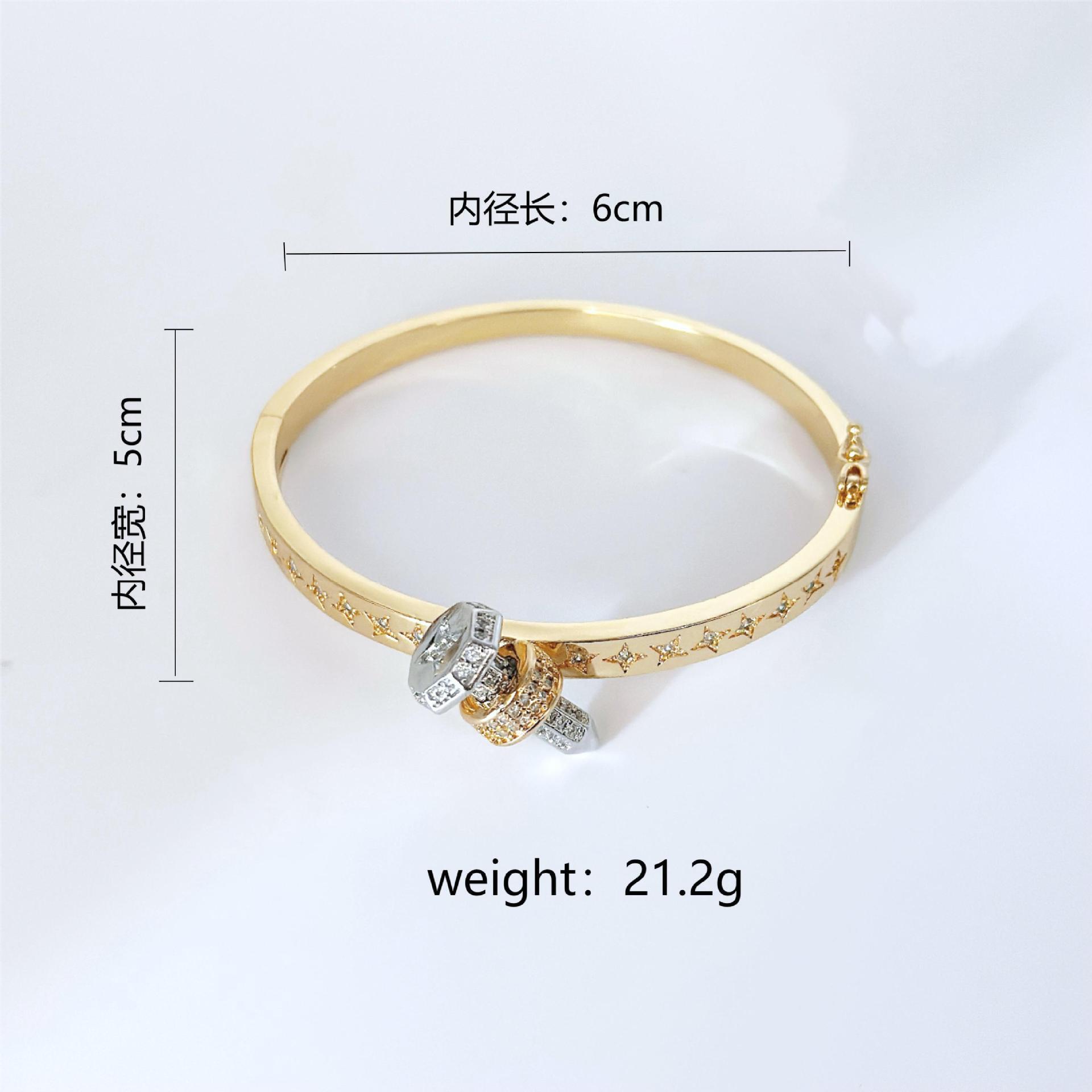 Luxury Brand Designer Jewelry European And American Nail Inlaid Zircon Bra With Diamonds Copper Plated Light Luxury Fashion Niche Hip-Hop Exquisite Go