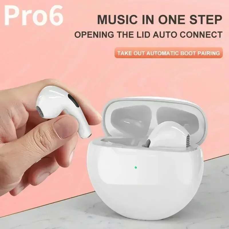Air Pro 6 TWS Wireless Headphones with Mic Fone Bluetooth Earphones Sport Running Headset for Apple iPhone Xiaomi Pro6 Earbuds 99 2d