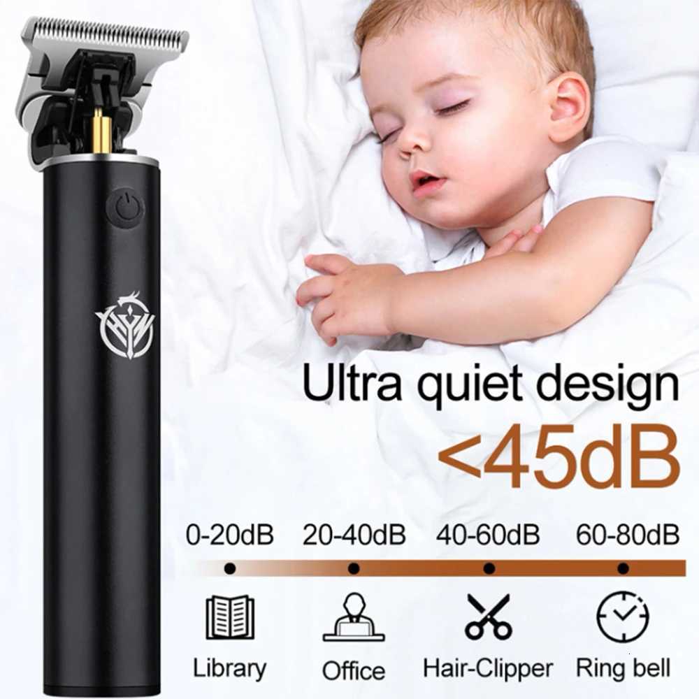 hiena hair clipper Barber Blading Hair Cutting Machine Clipper Grooming Cordless Rechargeable Professional Shaver ClippersT251120