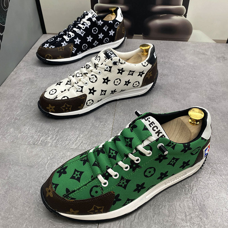 Free shipping autumn and winter casual sports Korean-style fashionable and versatile, trendy men's daily wear, fabric breathable thick-soled boar