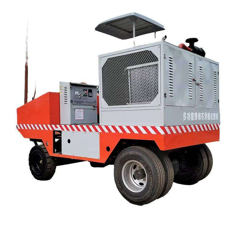 Rapid-Extrude Concrete Curb Paver Machine With Fast Concrete Feeding System Anti-Clogging Outlet Lightweight Frame