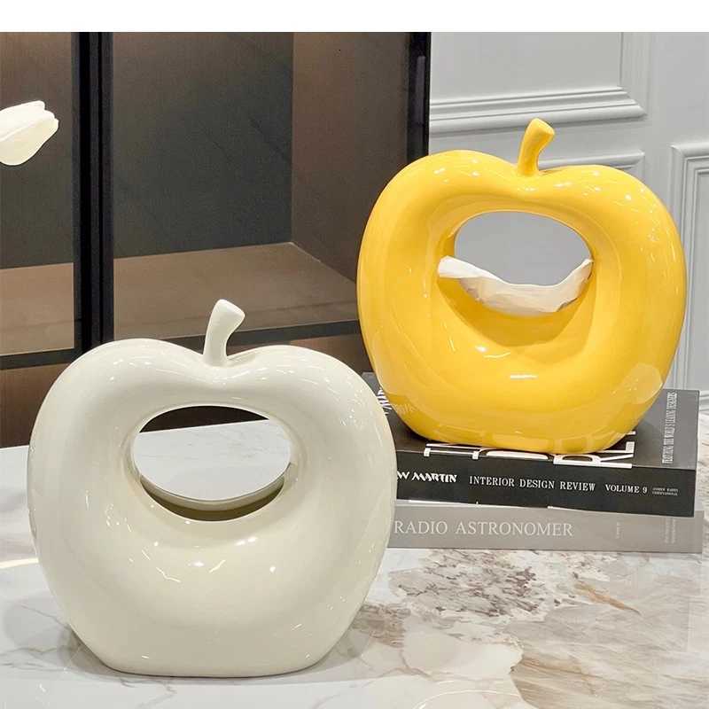 Light Luxury Tissue Box Ceramic Crafts Dining Table Wet Napkin Dispenser Home Storage Decoration C251120