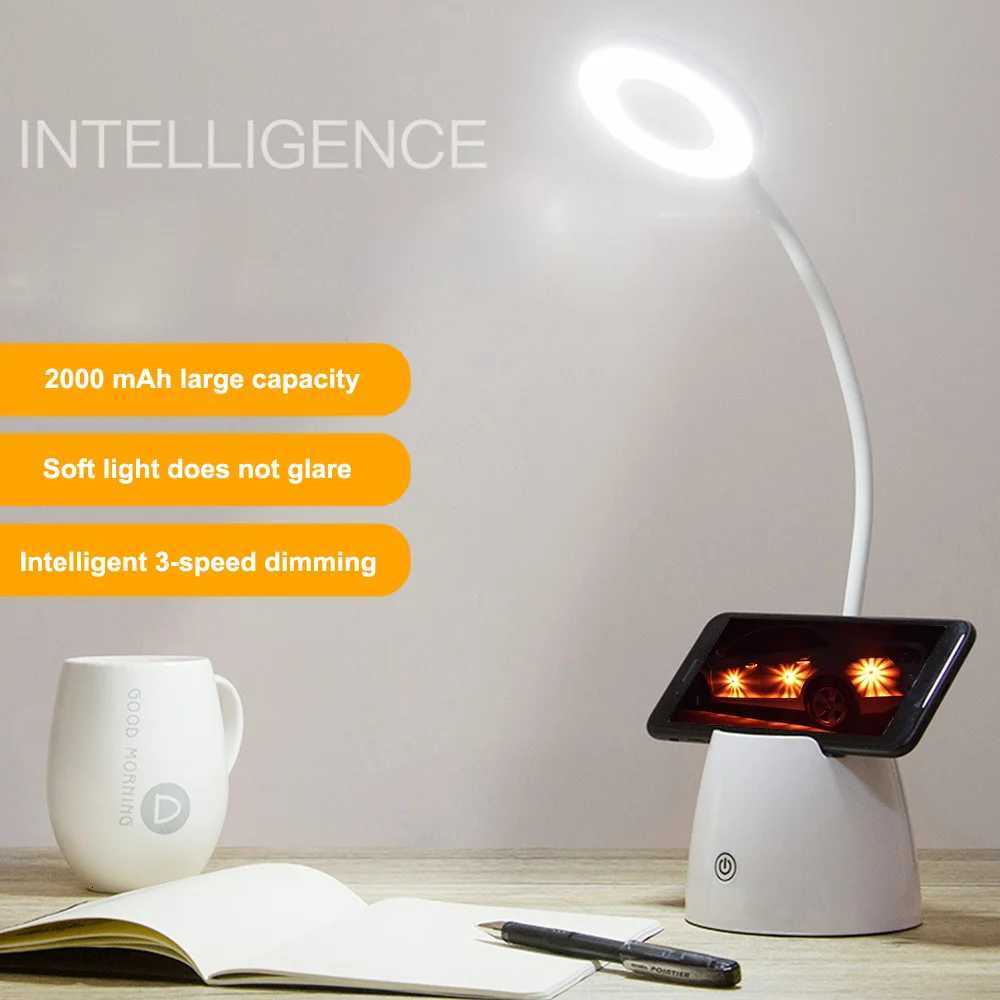 Dimmable Table Light Flexible Touch Control Reading Lamp Flexible Book Desk Night Light USB Rechargeable For Studying Bedside M251120