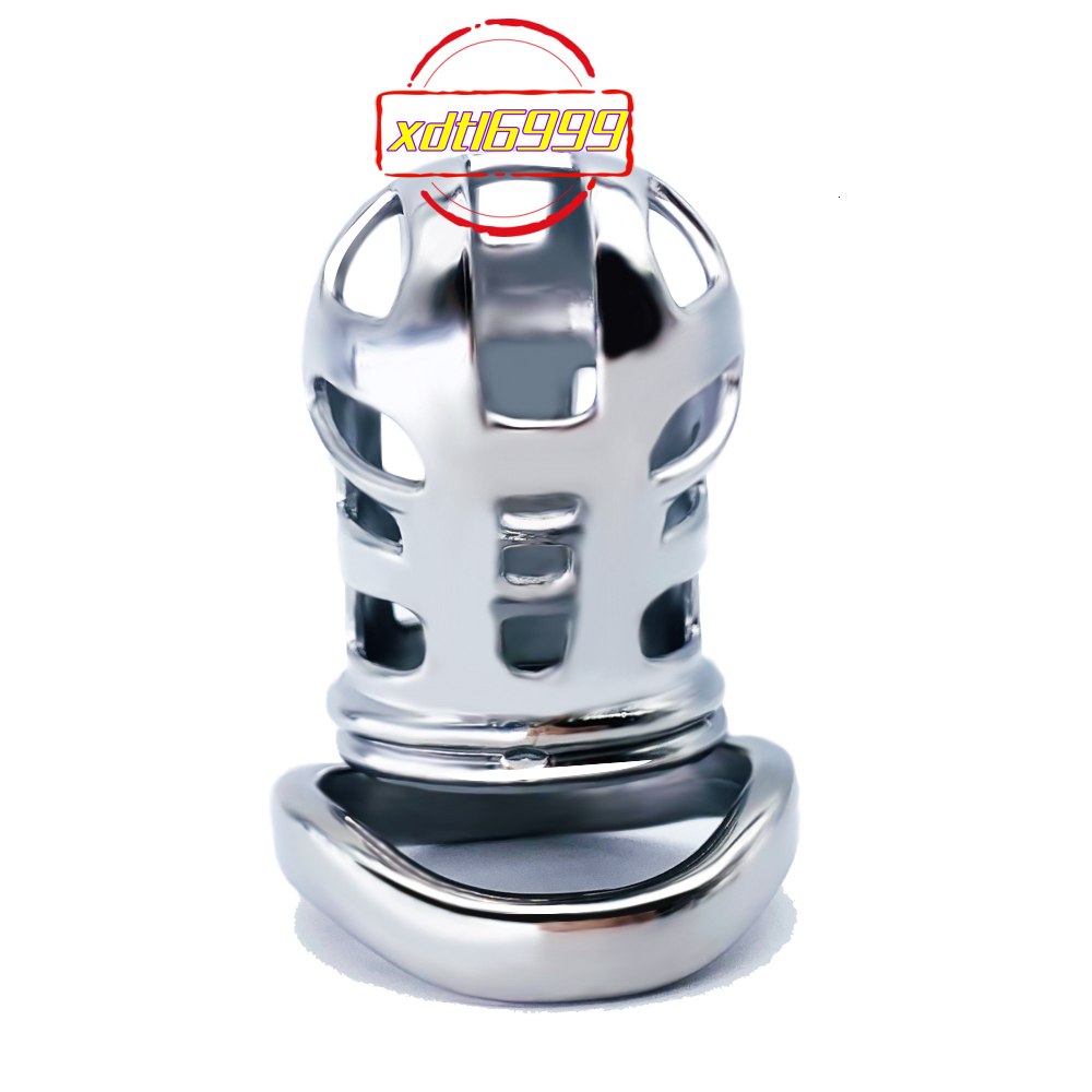 FRRK Penis Lock Male Chastity Device Hole Design Cock Cage for Sissy Gay BDSM Chastity Cage Penis Lock Sex Toys for Men