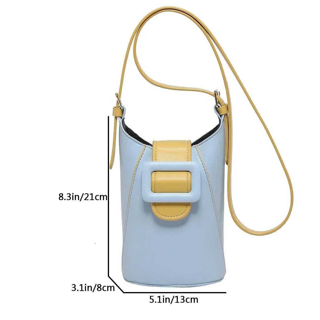 Fi Small Crossbody Bags Wen Small PU Leather Shoder Messenger Bag For Girls Bolsas Ladies Phe Purse Bucket Bag Y251120