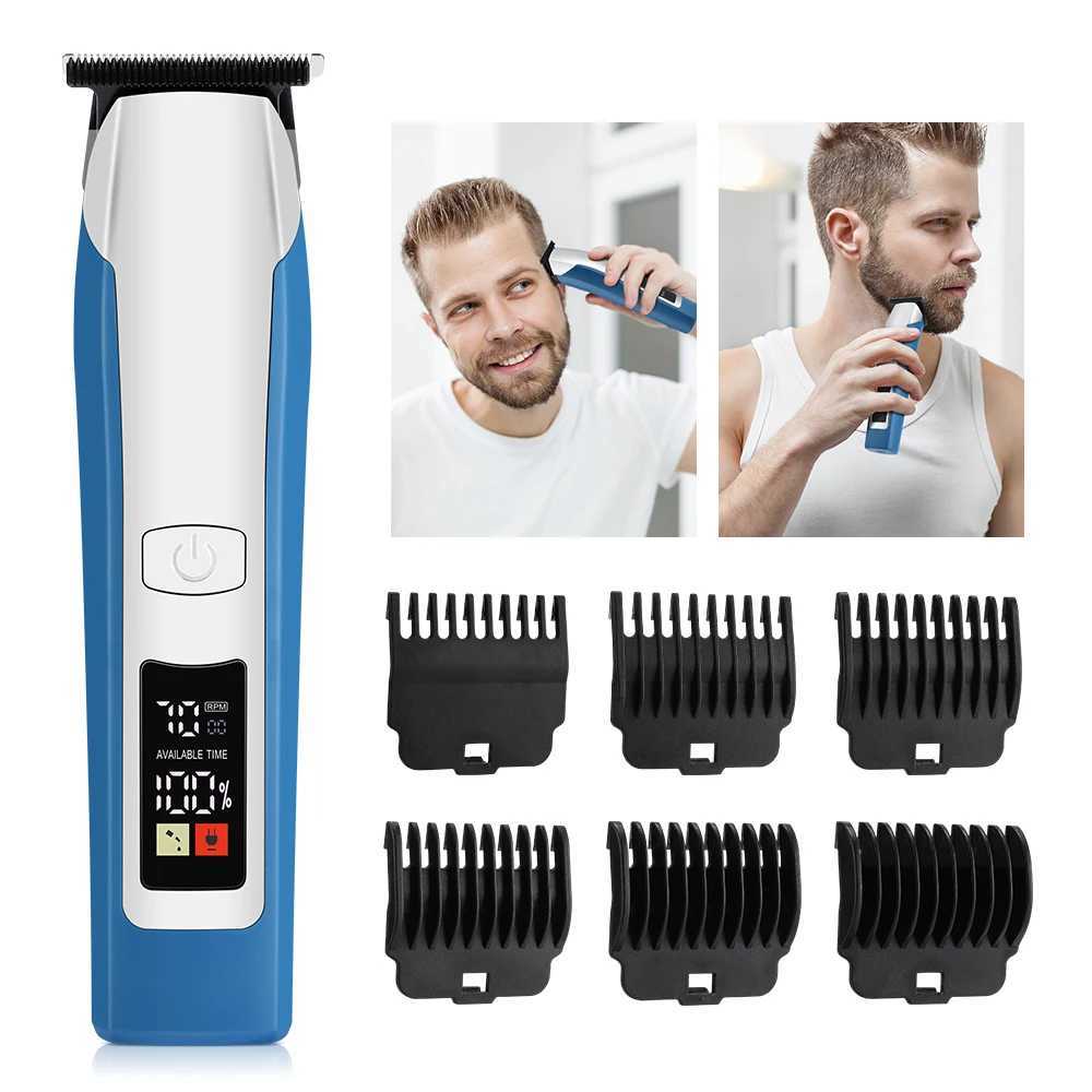 New Electric Hair Clipper LCD Display Hair Trimmer Hair Cutting Barber Machine Beard Cutting Machine for Salon Mens ShaverT251120