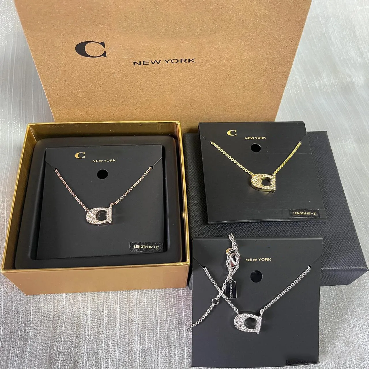 Designer coach Pendant Necklaces Womens Jewelry for Man Gold Silver S925 Wedding Engagement Gifts Fashion Jewelry necklace goodnight