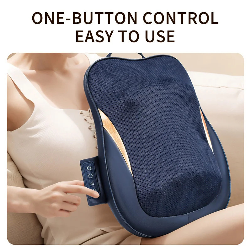 Jinkairui Back Waist Cervical Massager Waist Neck Dual-purpose multifunctional Massage Cushion Massager Pillow 250414
