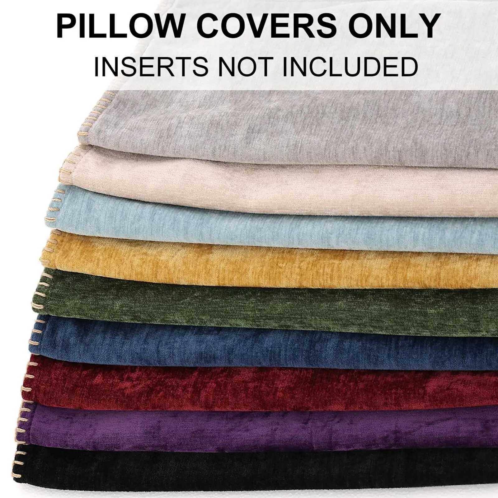 Pillow Case Homaxy Soft Chenille Throw Covers Decorative Covers 18x18 Home Luxury Sofa Covers Set of 1 Living Room C251120